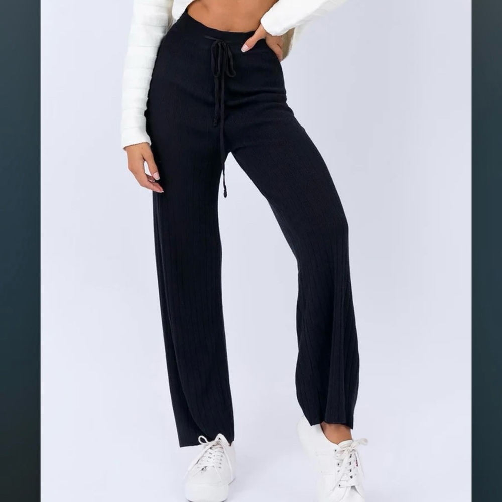 Princess Polly Black Wide Leg Pants